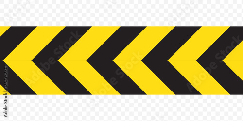 Police road sign. Warning barrier tapes for danger places. Do not cross yellow black tape. Set of caution crime scene bands. Seamless striped boundary lines. Vector illustration. EPS 10.