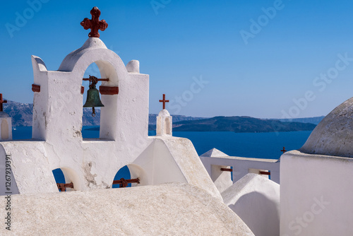 Wallpaper Mural Church in Oia in Santorini Torontodigital.ca