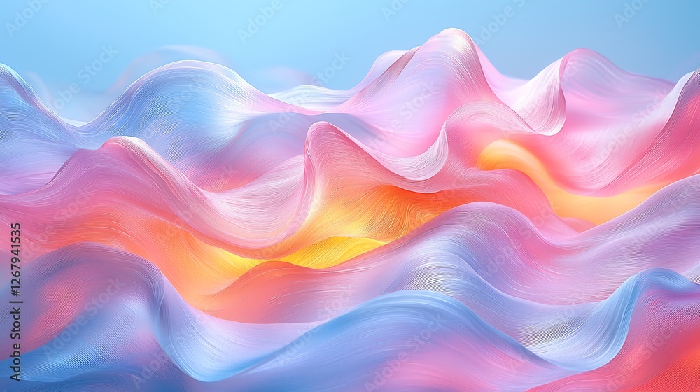 Pastel Waves Abstract Background Texture Design Pastel Waves Abstract Background Texture Design