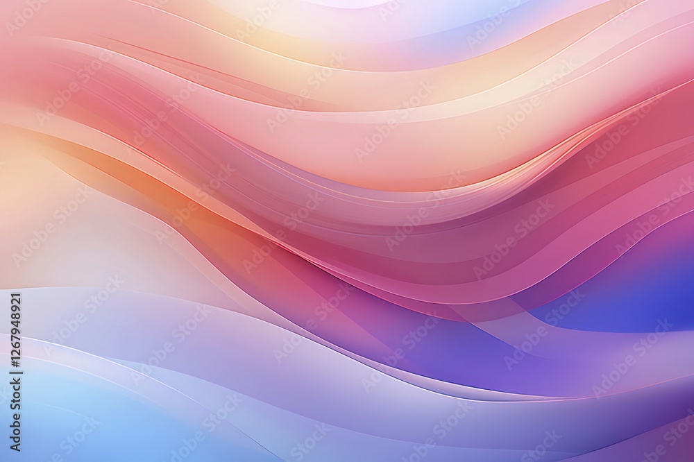 Abstract pastel waves, digital art, background design Abstract pastel waves, digital art, background design