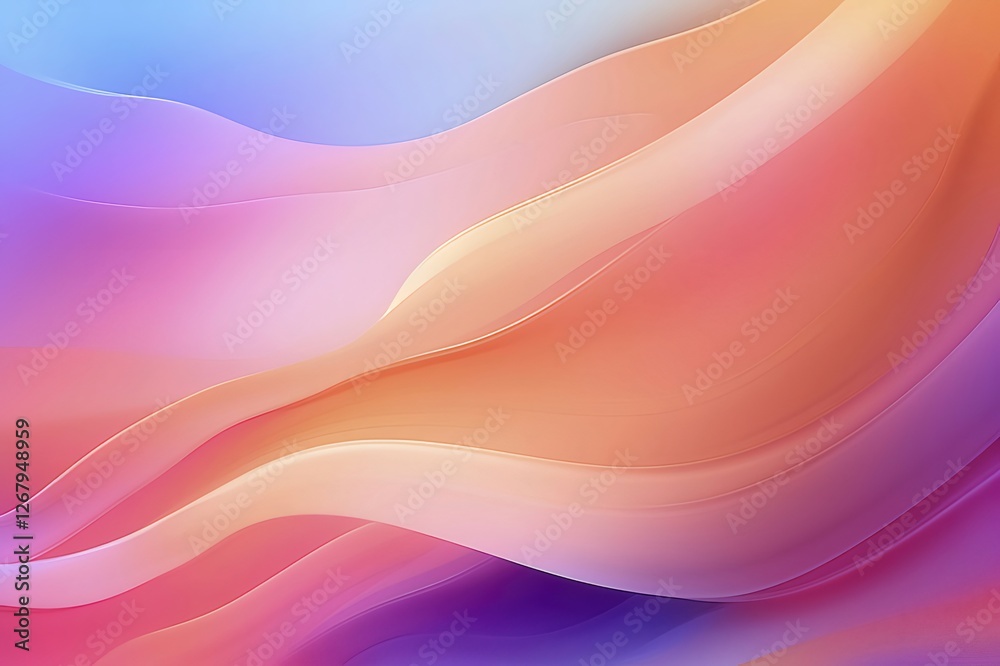 Abstract pastel waves flow, vibrant background, digital art, website design Abstract pastel waves flow, vibrant background, digital art, website design