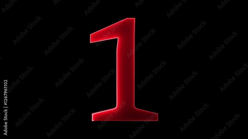 1 text animation by red color neon on black background. 1 text animation by red color neon on black background.