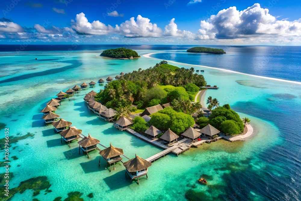 Obraz premium tropical resort in the Maldives