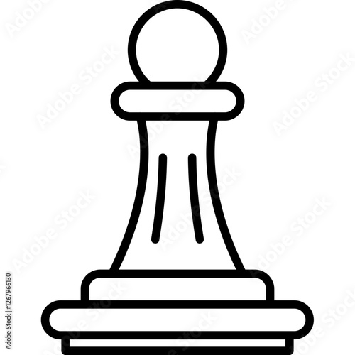 Bilde på lerret Chess Game Icon