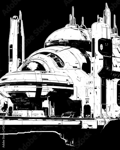 Spectacular Futuristic Spaceship Design