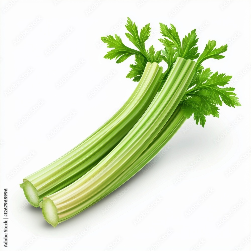 Fototapeta premium Celery isolated on white
