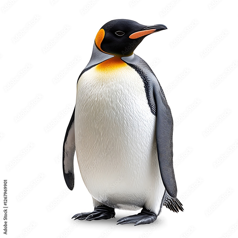 Obraz premium isolated emperor penguin