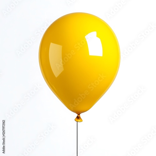 red balloon with yellow ribbon