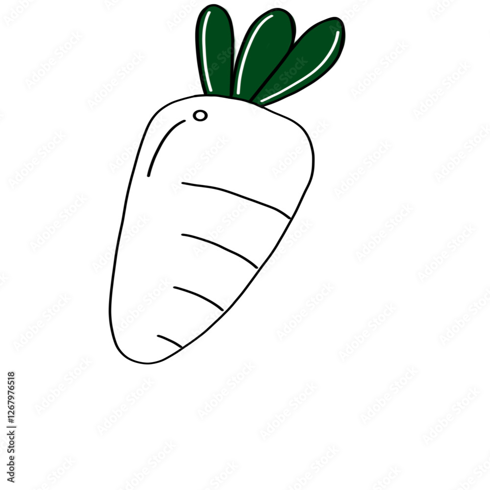 Vector illustration of fresh little radish. Vector illustration of fresh little radish.