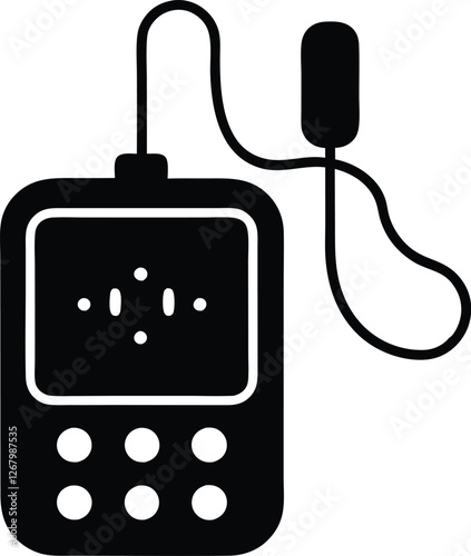 tens therapy device vector icon.eps