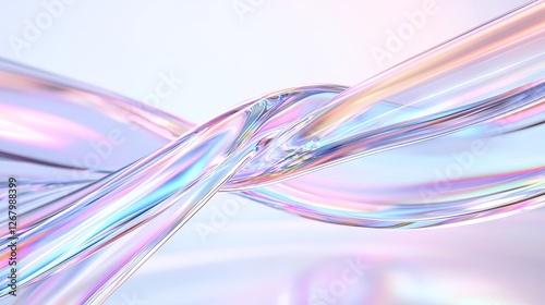 Ethereal liquid flow abstract art space digital content modern environment close-up view fluid dynamics concept