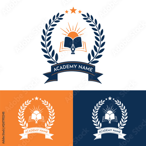 academy education creative logo design
