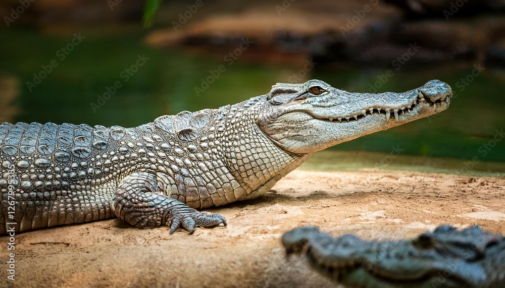 crocodile crocodylus moreletii in zoo barcelona catalonia spain crocodile crocodylus moreletii in zoo barcelona catalonia spain