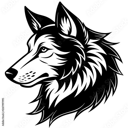 vector image of a wolf