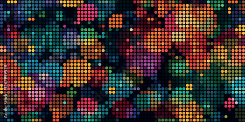 A Multitude of Colorful Transparent Dots Backdrop