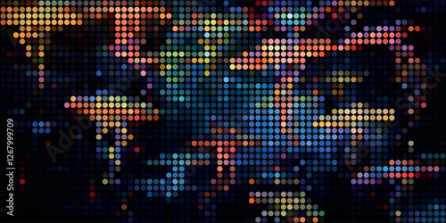 A Multitude of Colorful Transparent Dots Backdrop