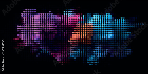 A Multitude of Colorful Transparent Dots Backdrop