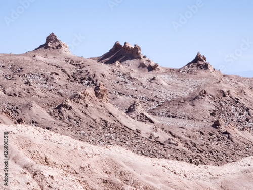 Moon Valley in Chilean Atacama desert
