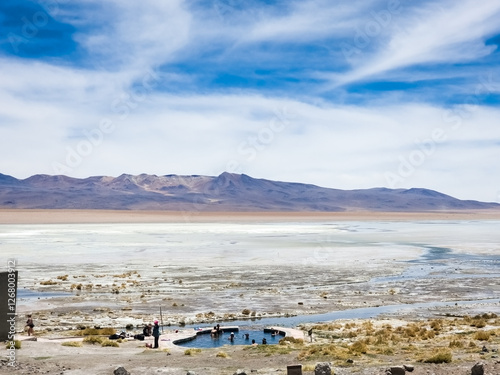 Landscape of the desert in Bolivia