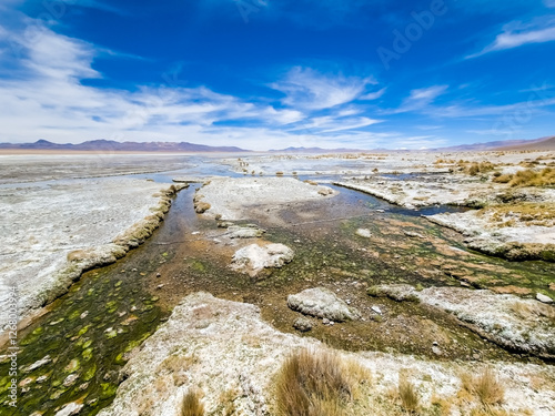 Landscape of the desert in Bolivia