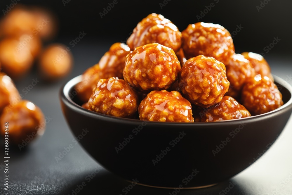 Bowl of Glazed Meatballs Bowl of Glazed Meatballs