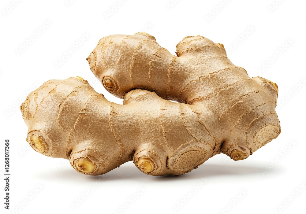 fresh ginger root isolated on white background fresh ginger root isolated on white background
