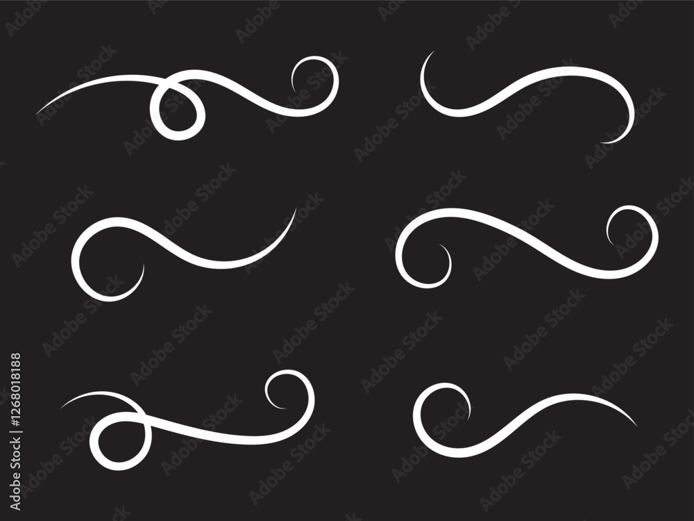 Text Tails Swoosh Vector for Baseball and Sports Typography Text Tails Swoosh Vector for Baseball and Sports Typography