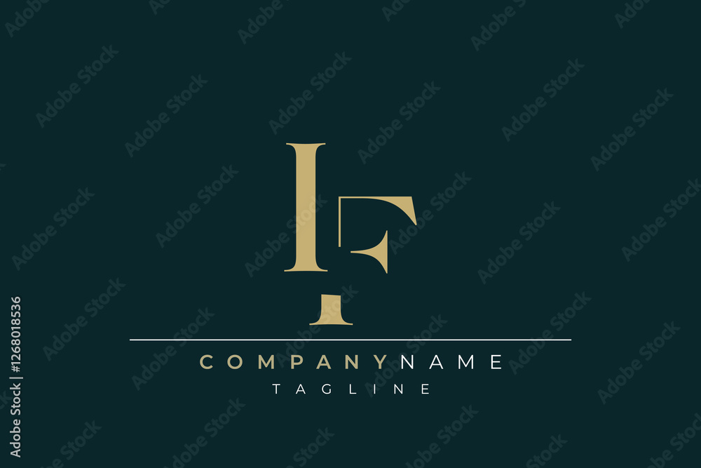 Elegant Monogram with Sophisticated Typography Design Featuring IF with Sophisticated Typography Elegant Monogram with Sophisticated Typography Design Featuring IF with Sophisticated Typography