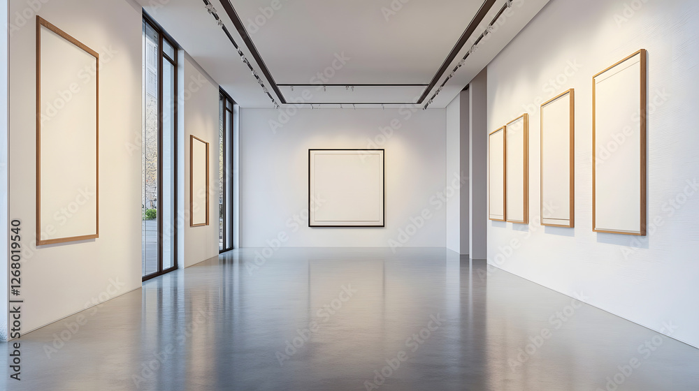 Fototapeta premium Art gallery empty space