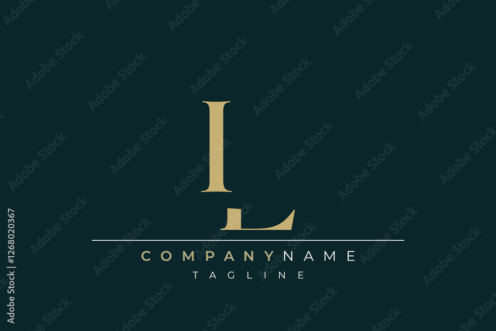 Elegant Monogram with Sophisticated Typography Design Featuring IL with Sophisticated Typography Elegant Monogram with Sophisticated Typography Design Featuring IL with Sophisticated Typography