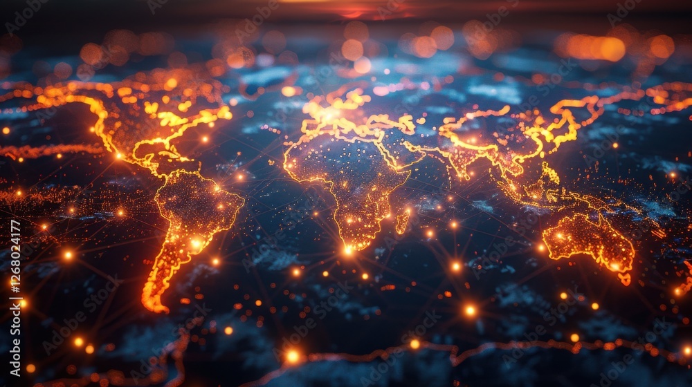 Global business landscape with diverse professionals analyzing data and exchanging insights, focusing on customer connections and HR recruitment Global business landscape with diverse professionals analyzing data and exchanging insights, focusing on customer connections and HR recruitment
