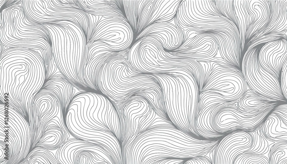 seamless pattern with abstract patterns lines neurographics grey liini on a white background vector illustration seamless pattern with abstract patterns lines neurographics grey liini on a white background vector illustration