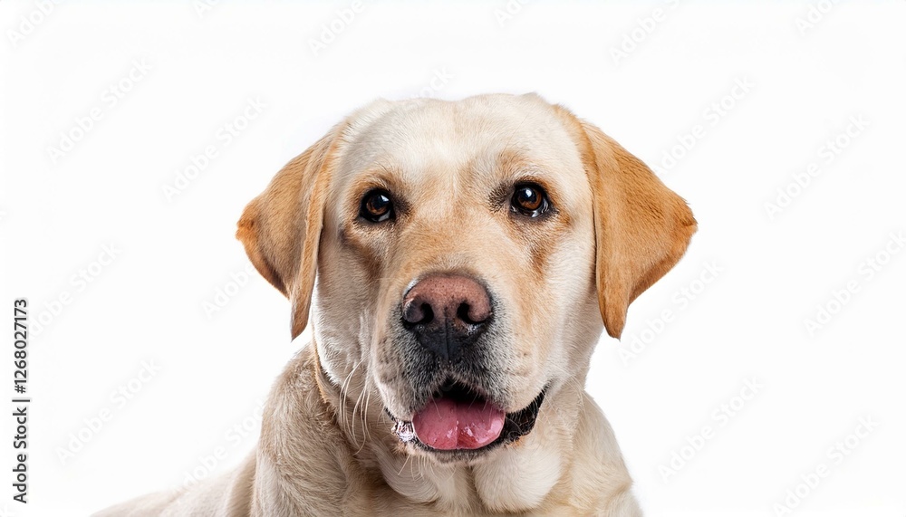 yellow labrador isolated on white background yellow labrador isolated on white background