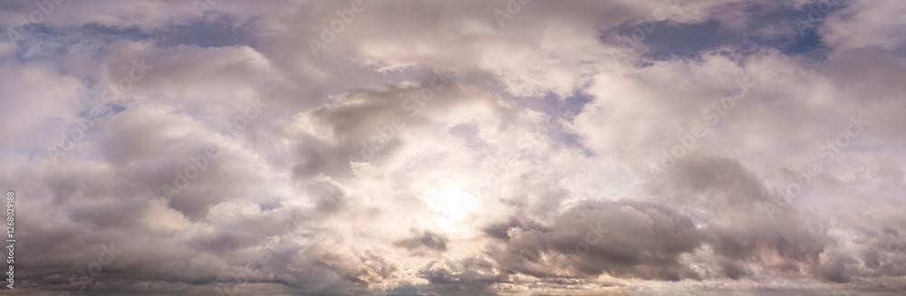 Obraz premium Dramatic Cloudscape Over a Tranquil Sky Capturing a Beautiful Atmospheric Scene