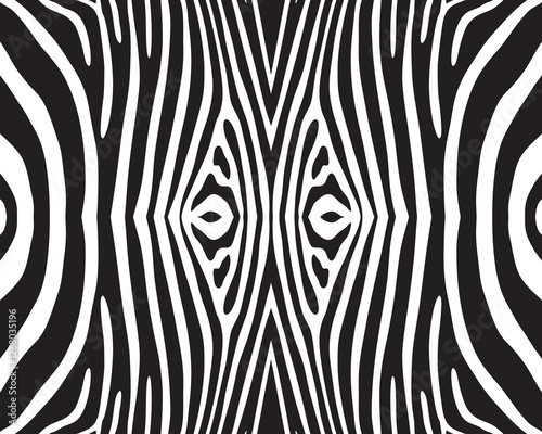 Seamless pattern of zebra skin on a white background
