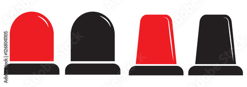 Fire siren icon, vector illustration. Flat design style. vector fire siren icon illustration isolated on white background, fire siren icon Eps10. fire siren icons graphic design vector symbols.