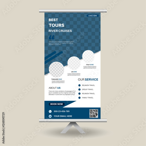 Design of a Travel Roll-Up Banner for Business 