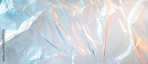 Wallpaper Mural iridescent holographic foil texture with pastel rainbow reflections Torontodigital.ca