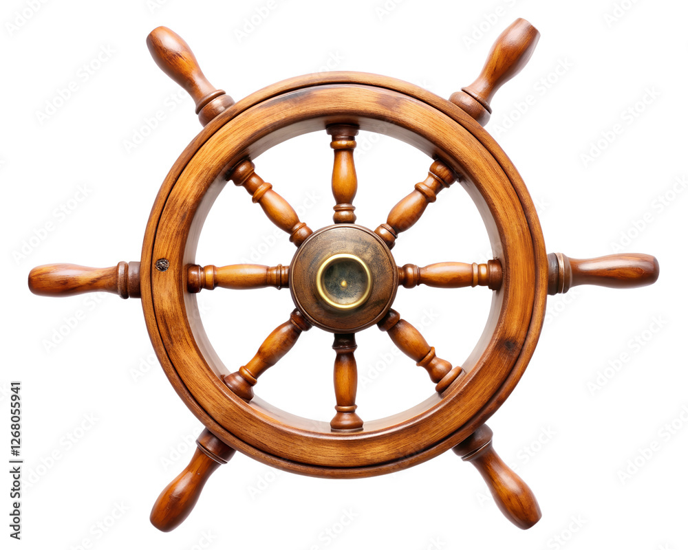 Obraz premium wooden steering wheel