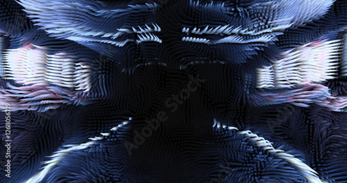 Colorful abstract texture created with Gradient flow and 3D structure imitate the movement of liquid or wind. Vibrant colors, volumetric waves and digital noise create a sense of depth and dynamics. I