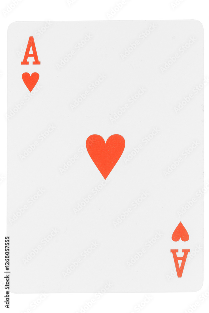 Obraz premium card gambling nine isolated on white background