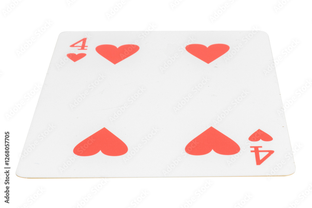 Obraz premium card gambling nine isolated on white background