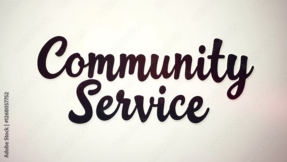 Fototapeta premium Community service design highlighting volunteer spirit and teamwork