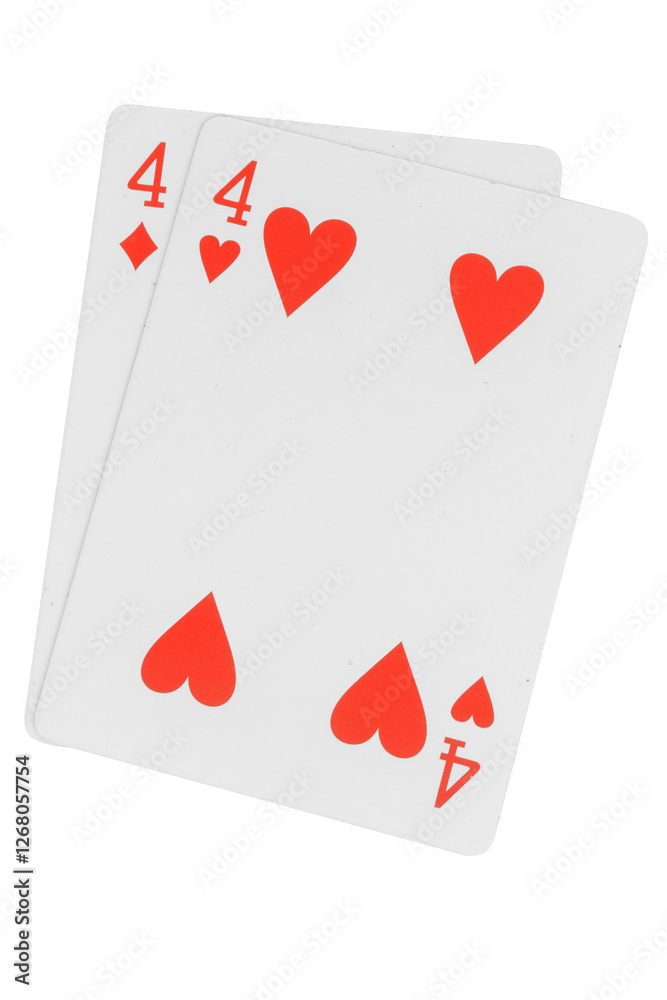 Obraz premium card gambling nine isolated on white background