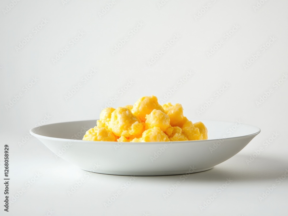 Scrambled Eggs on a Plate Scrambled Eggs on a Plate