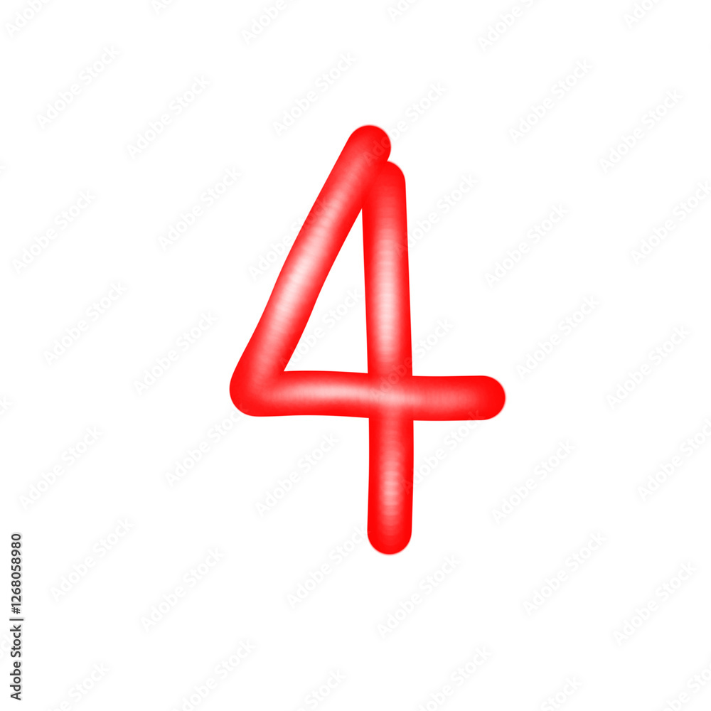 Obraz premium red letter 4