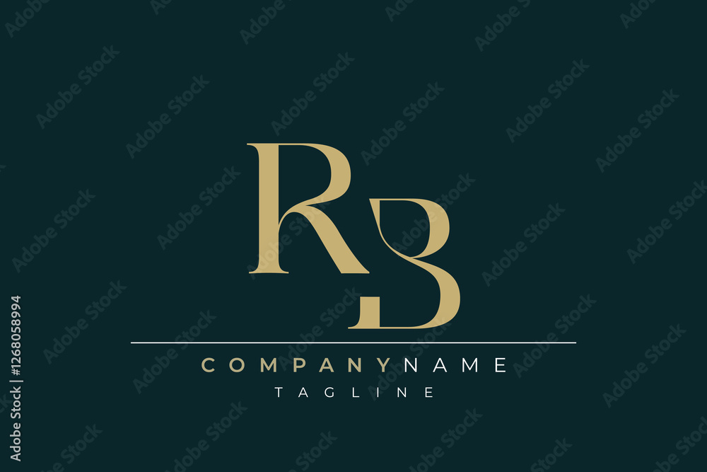 Elegant Monogram with Sophisticated Typography Design Featuring RB with Sophisticated Typography Elegant Monogram with Sophisticated Typography Design Featuring RB with Sophisticated Typography