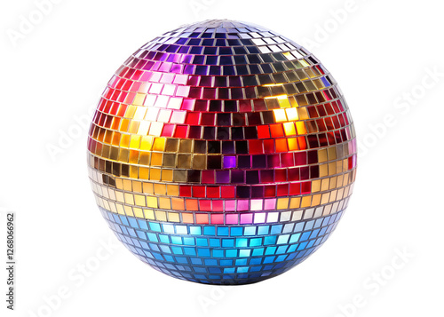 disco ball isolated on white background