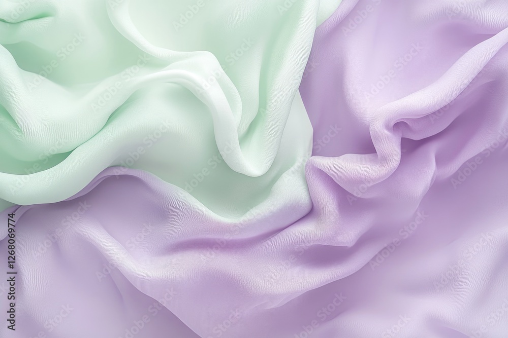 Fototapeta premium Close-up shot of a vibrant purple and green woven fabric pattern