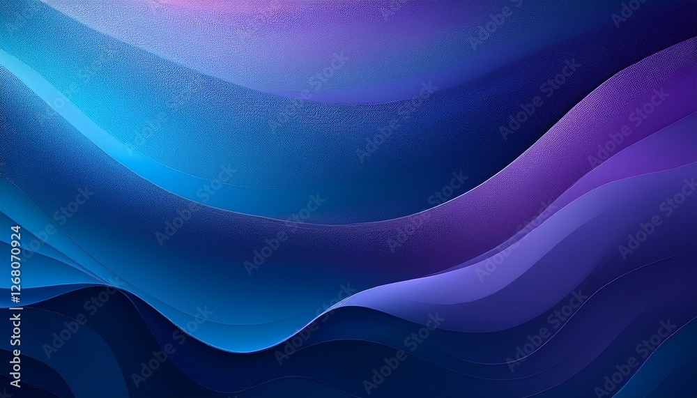 Obraz premium a deep gradient featuring smooth blends of blue and purple with a grainy texture creating an atmospheric backdrop for vertical backgrounds and digital art